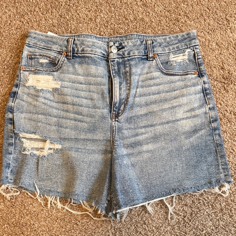 American Eagle Distressed Mom Denim Women Shorts